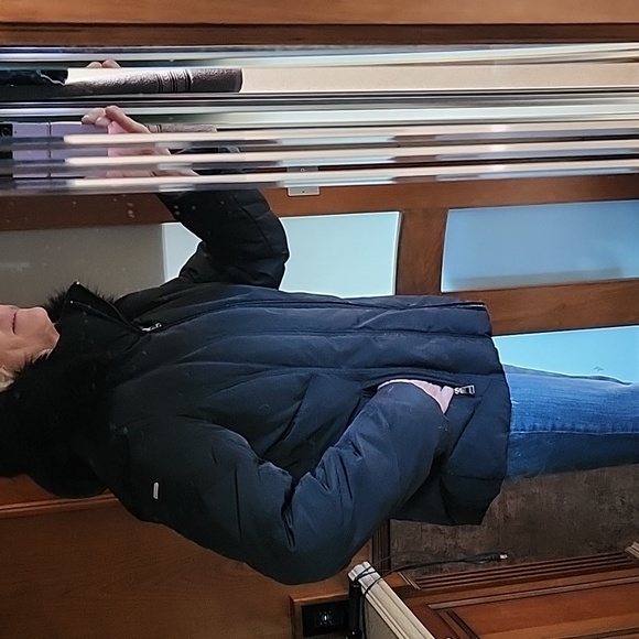 Calvin Klein Ladies XL Black Puffy Hooded Jacket - Picture 12 of 16